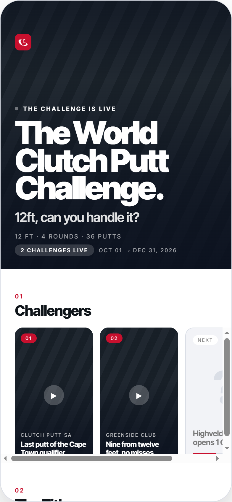 Home — the World Clutch Putt Challenge